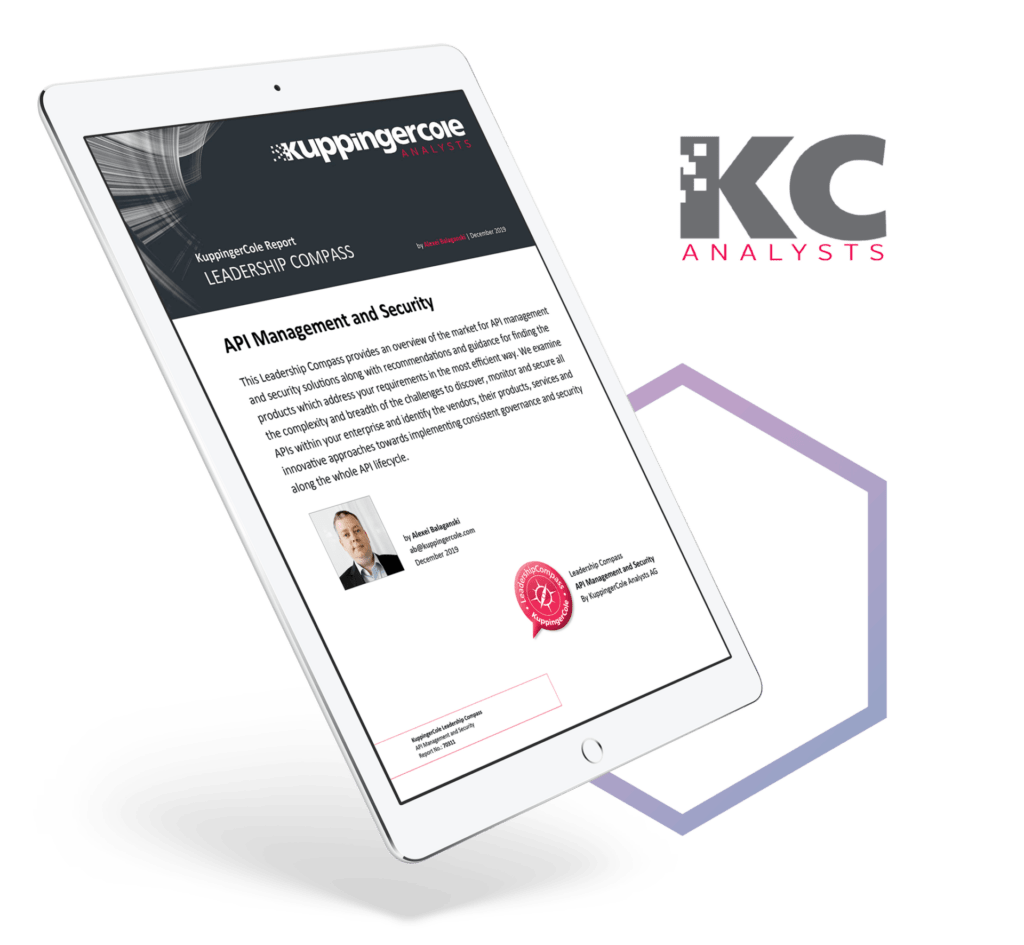 kuppingercole 2021 Leadership Compass report in API Management & Security