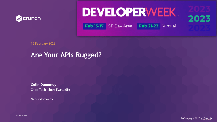 Are Your APIs Rugged Preso Thumbnail