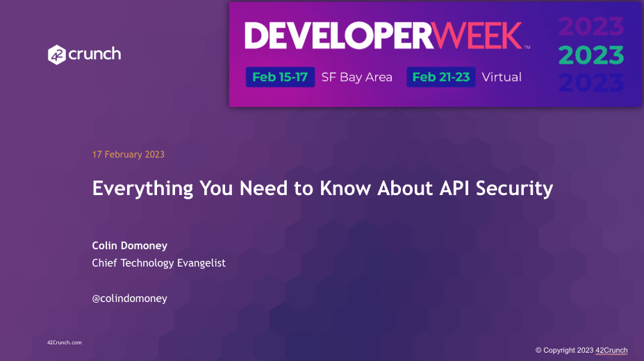 Everything you need to know about API Security Preso Thumbnail